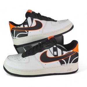 Nike Air Force 1 '07 LV8 'White Black Orange' Sneakers 823511-104 Men's 12